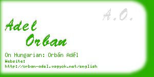 adel orban business card